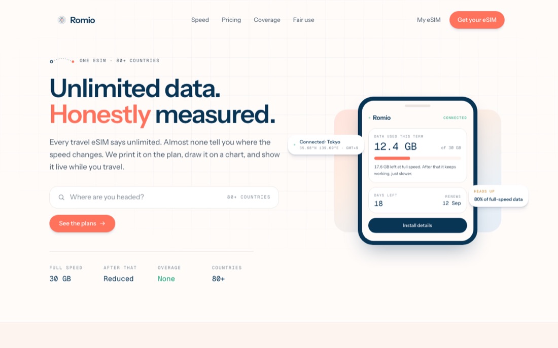 Romio Mobile website